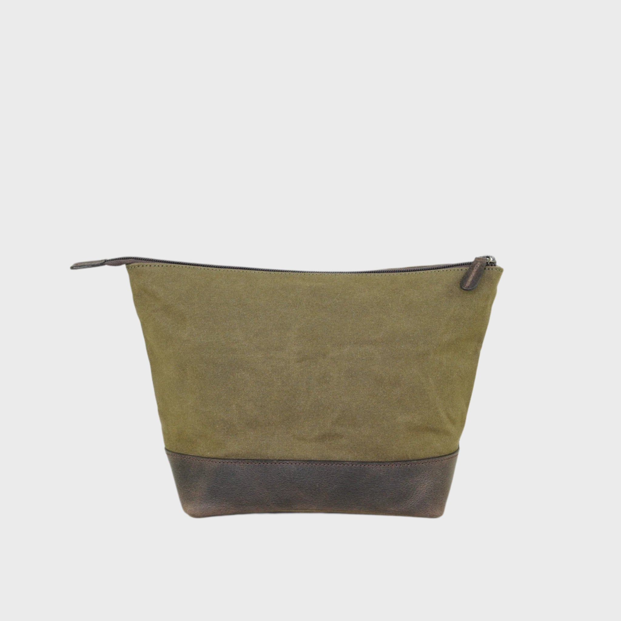 Waxed Canvas Triangle Washbag