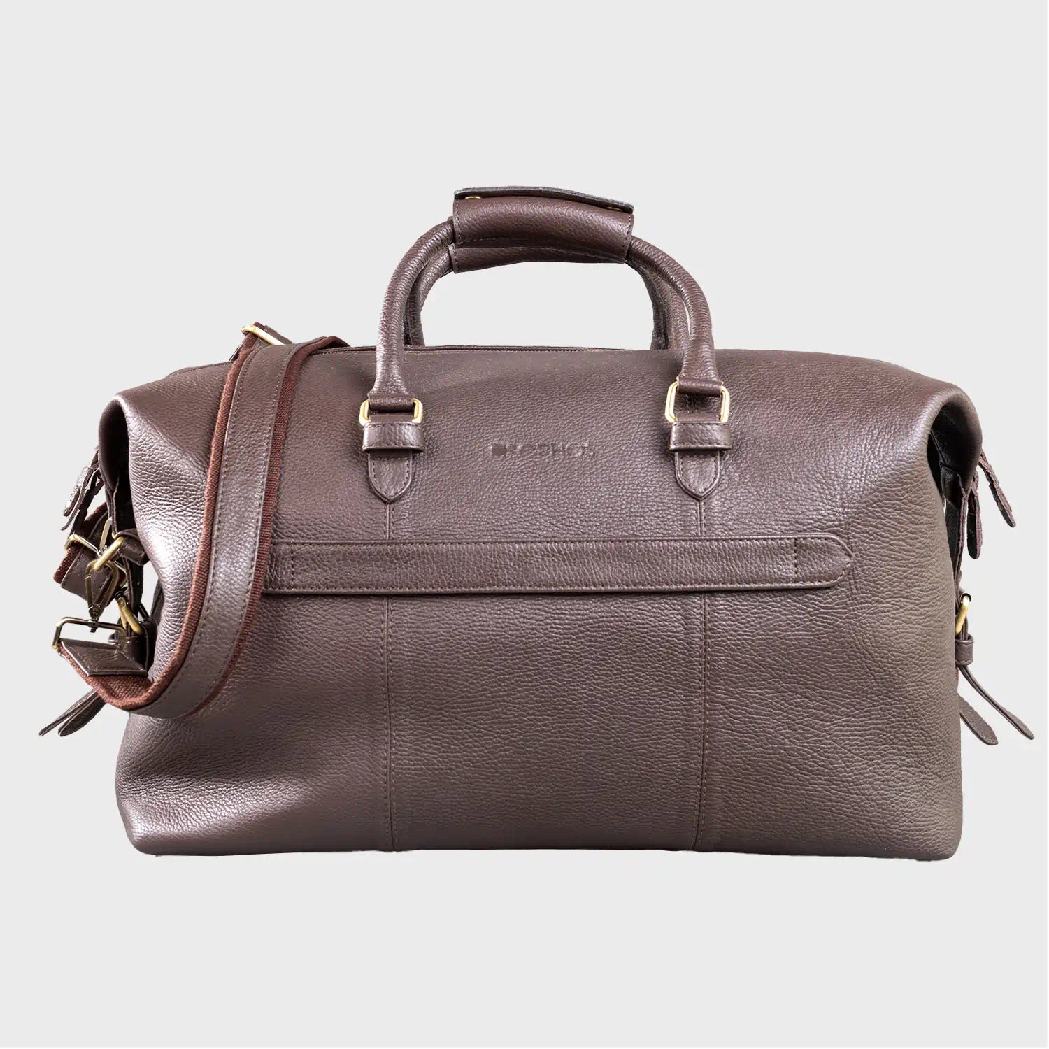 Oak Men’s Leather Holdall – Premium Pebble Grain Travel & Gym Bag