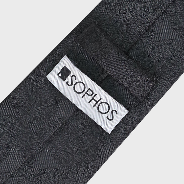 Black Paisley Teardrop Tie