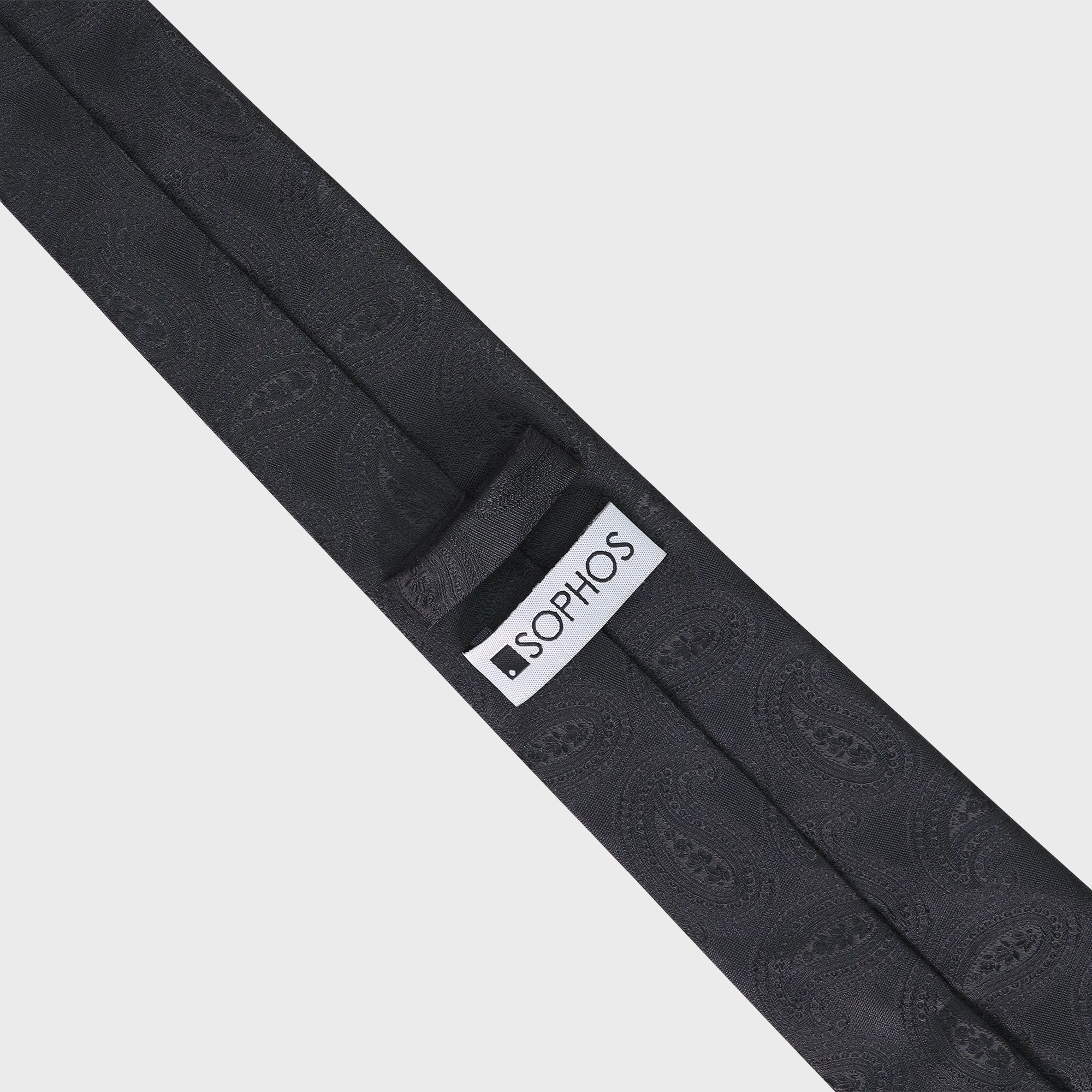 Black Paisley Teardrop Tie