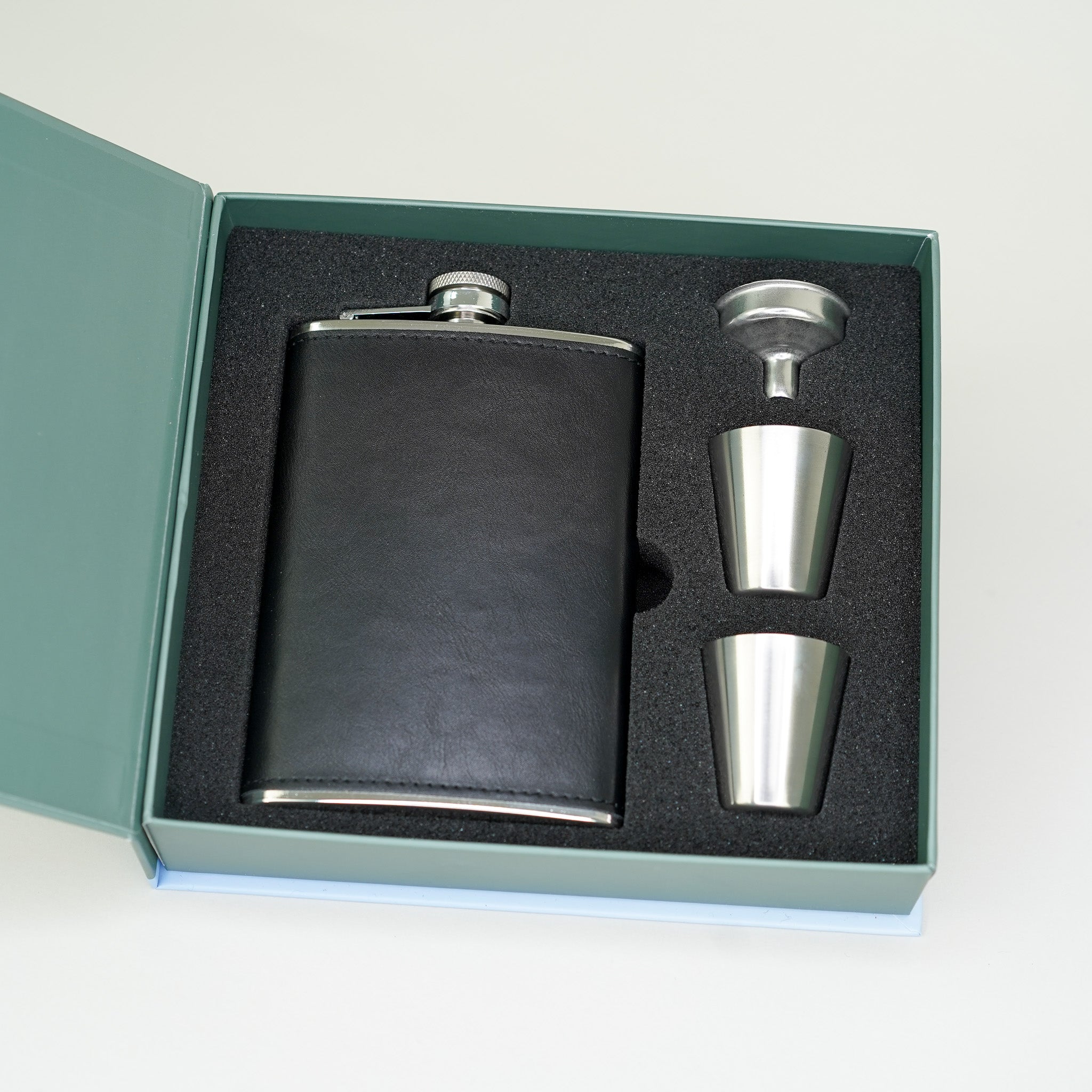 Hip Flask Gift Set - 8 Oz Copper or Silver