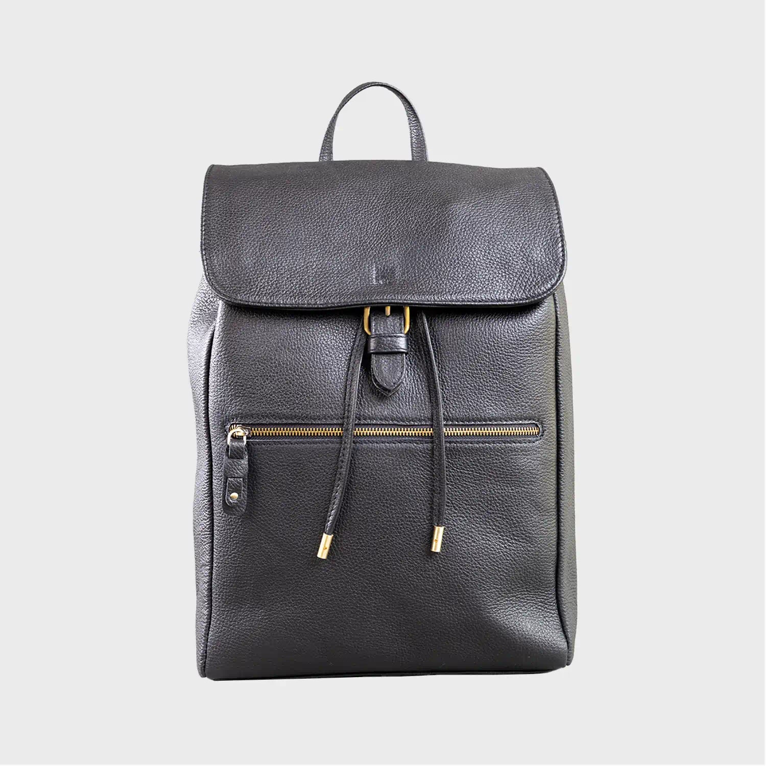 Elm Men’s Leather Backpack – Premium Pebble Grain Daypack / Work Bag