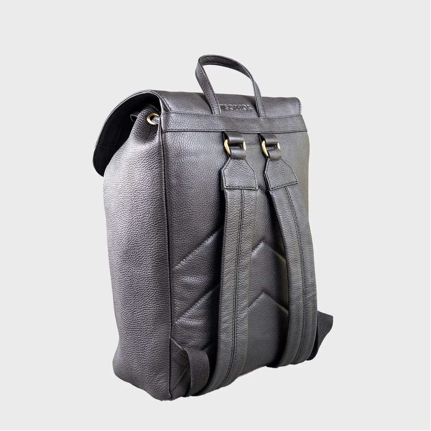 Elm Men’s Leather Backpack – Premium Pebble Grain Daypack / Work Bag