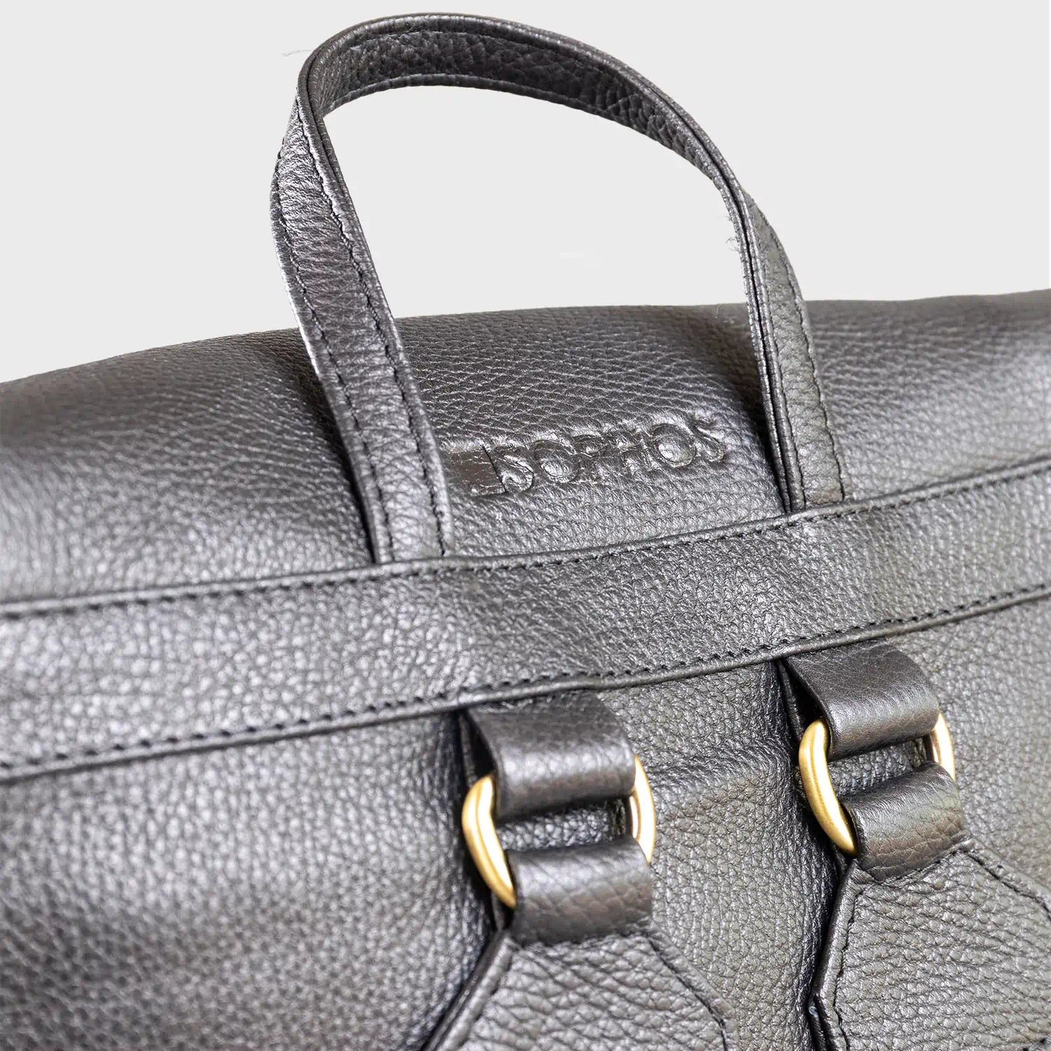 Elm Men’s Leather Backpack – Premium Pebble Grain Daypack / Work Bag