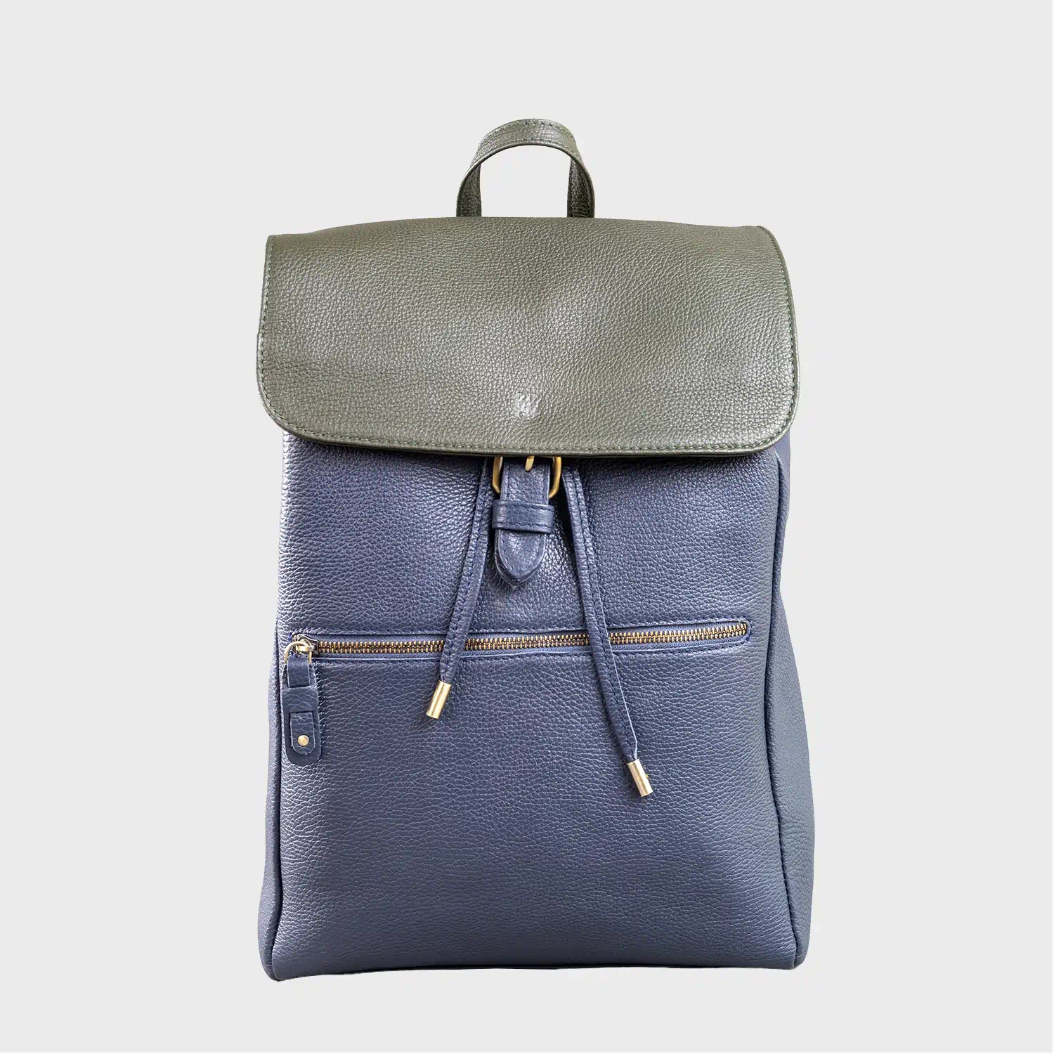 Elm Men’s Leather Backpack – Premium Pebble Grain Daypack / Work Bag
