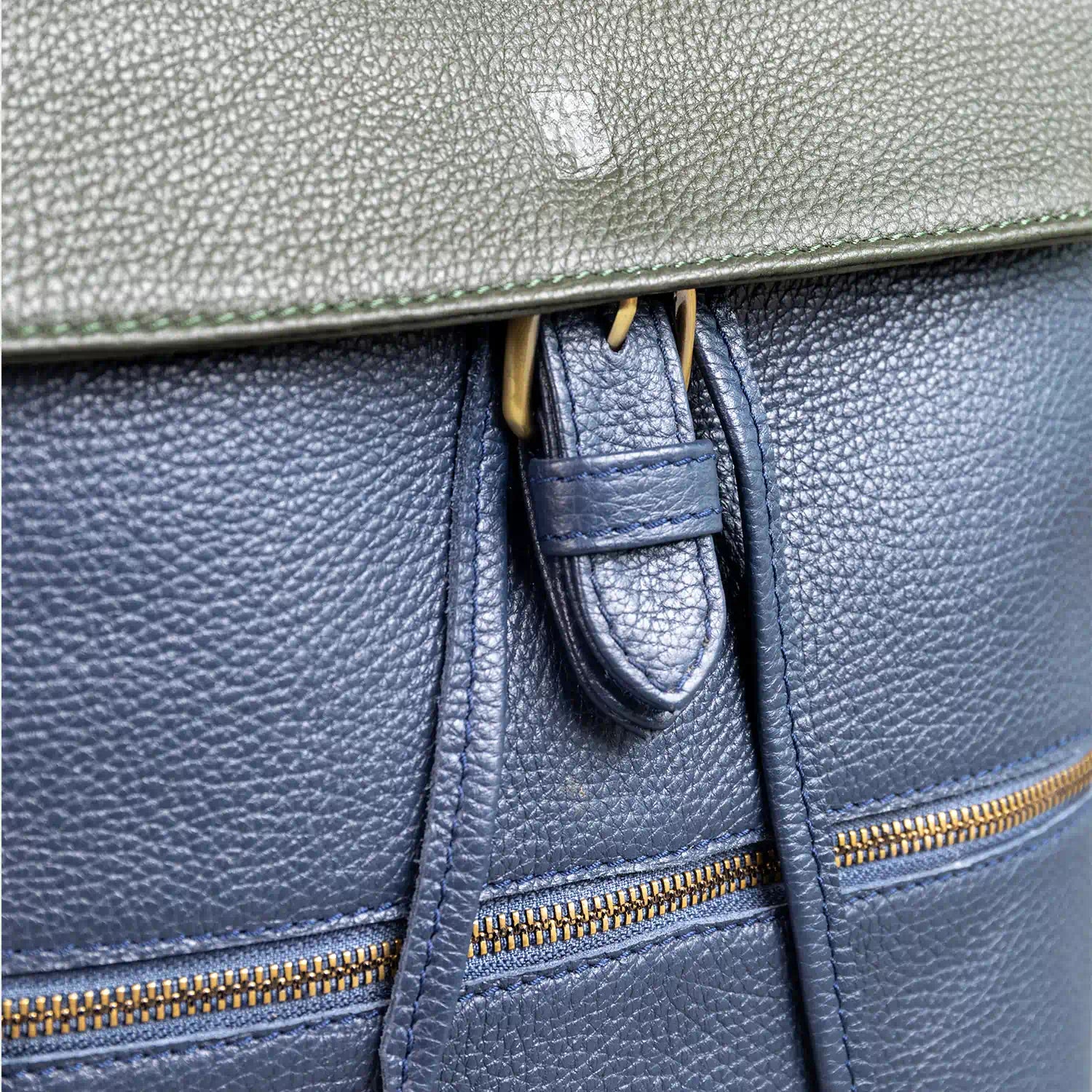 Elm Men’s Leather Backpack – Premium Pebble Grain Daypack / Work Bag
