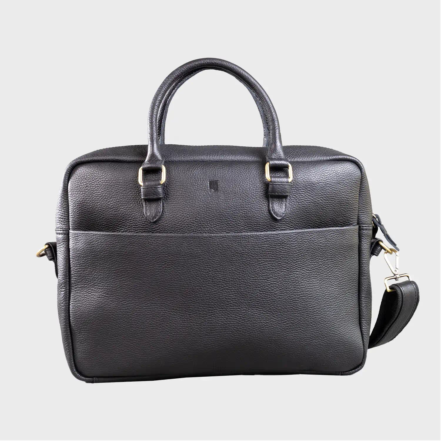Alder Men’s Leather Briefcase – Premium Pebble Grain Laptop & Work Bag