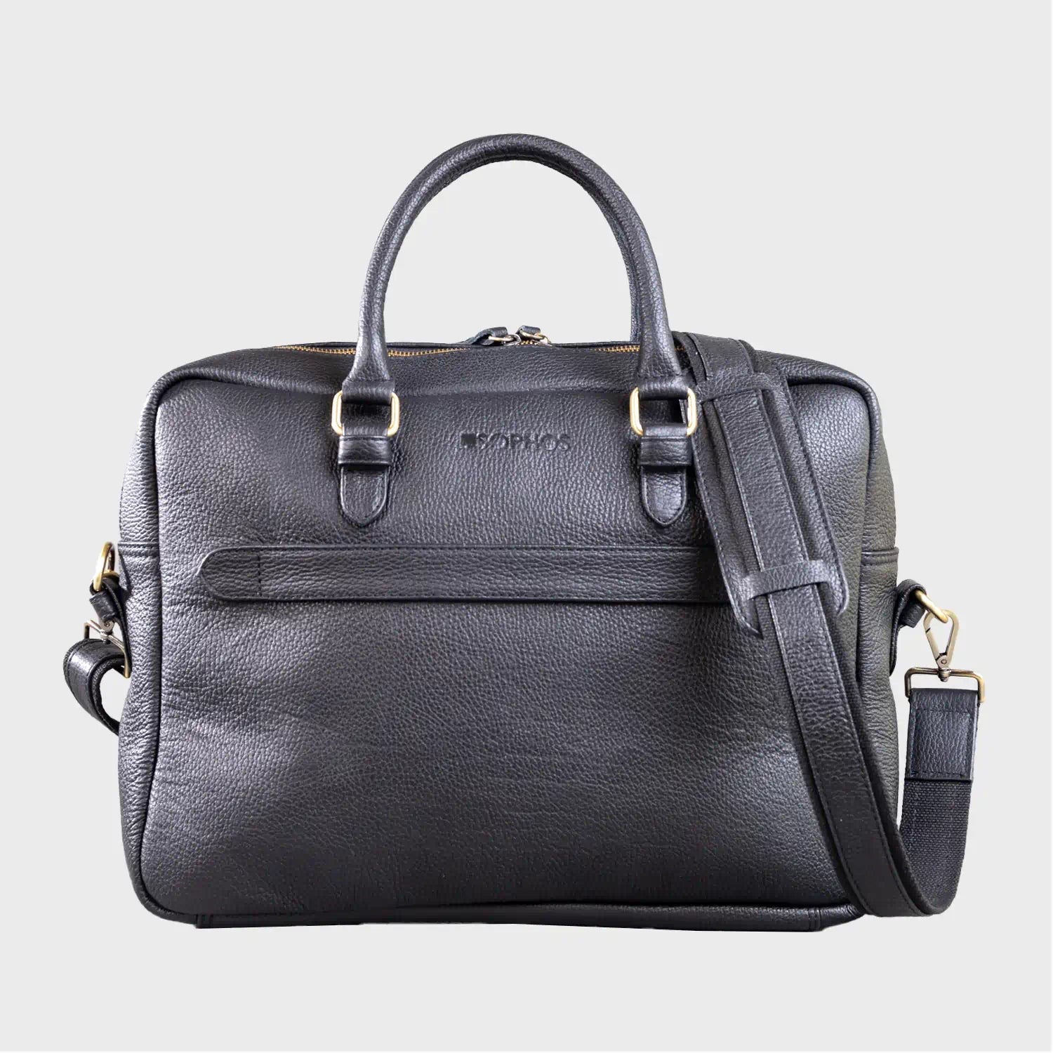 Alder Men’s Leather Briefcase – Premium Pebble Grain Laptop & Work Bag