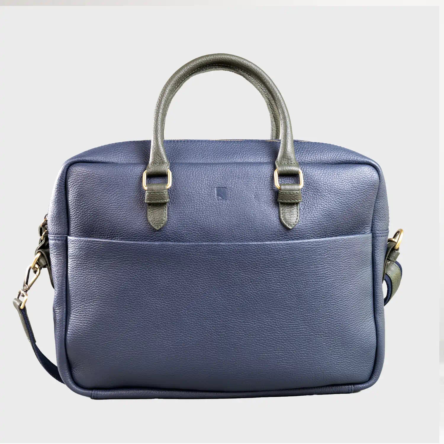 Alder Men’s Leather Briefcase – Premium Pebble Grain Laptop & Work Bag