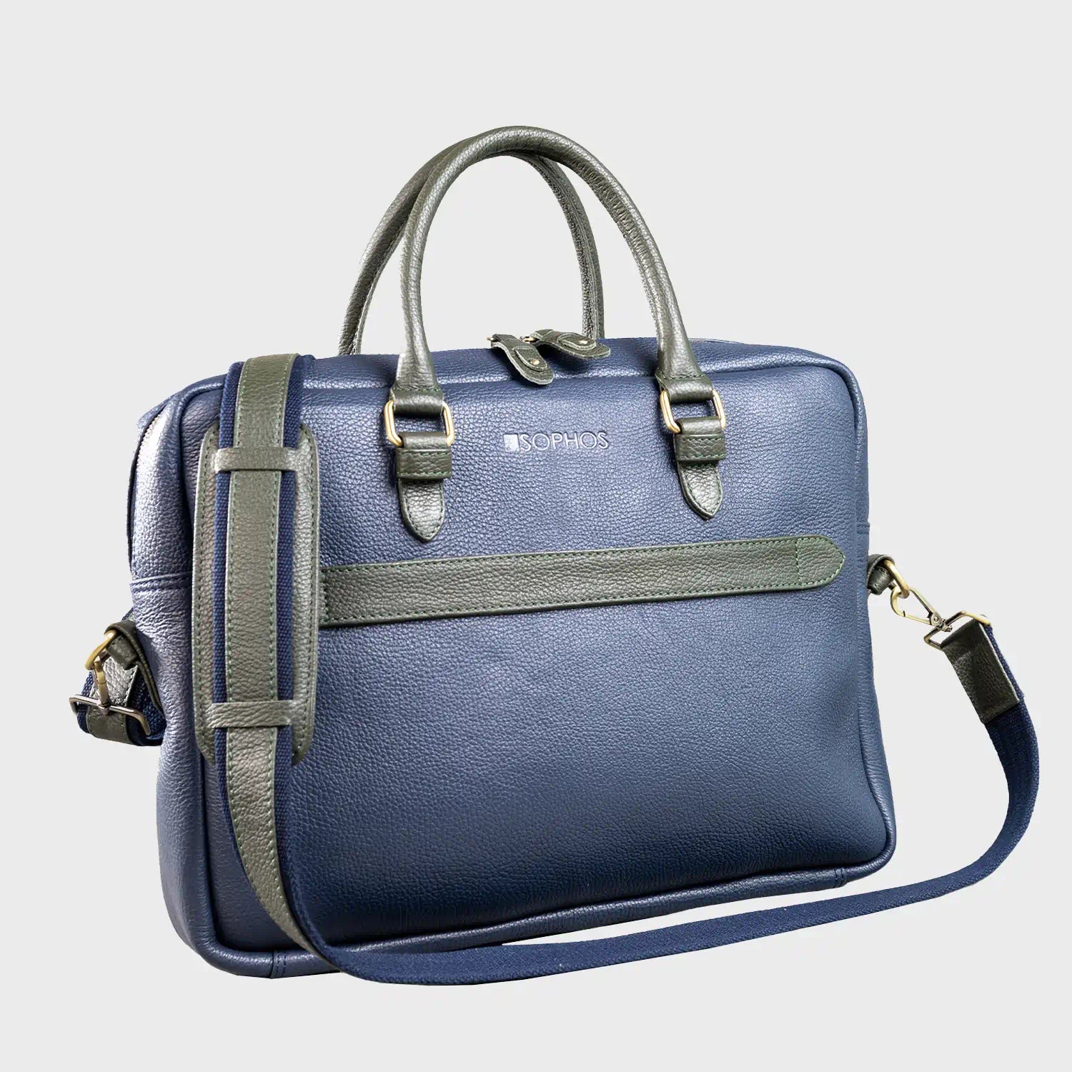 Alder Men’s Leather Briefcase – Premium Pebble Grain Laptop & Work Bag