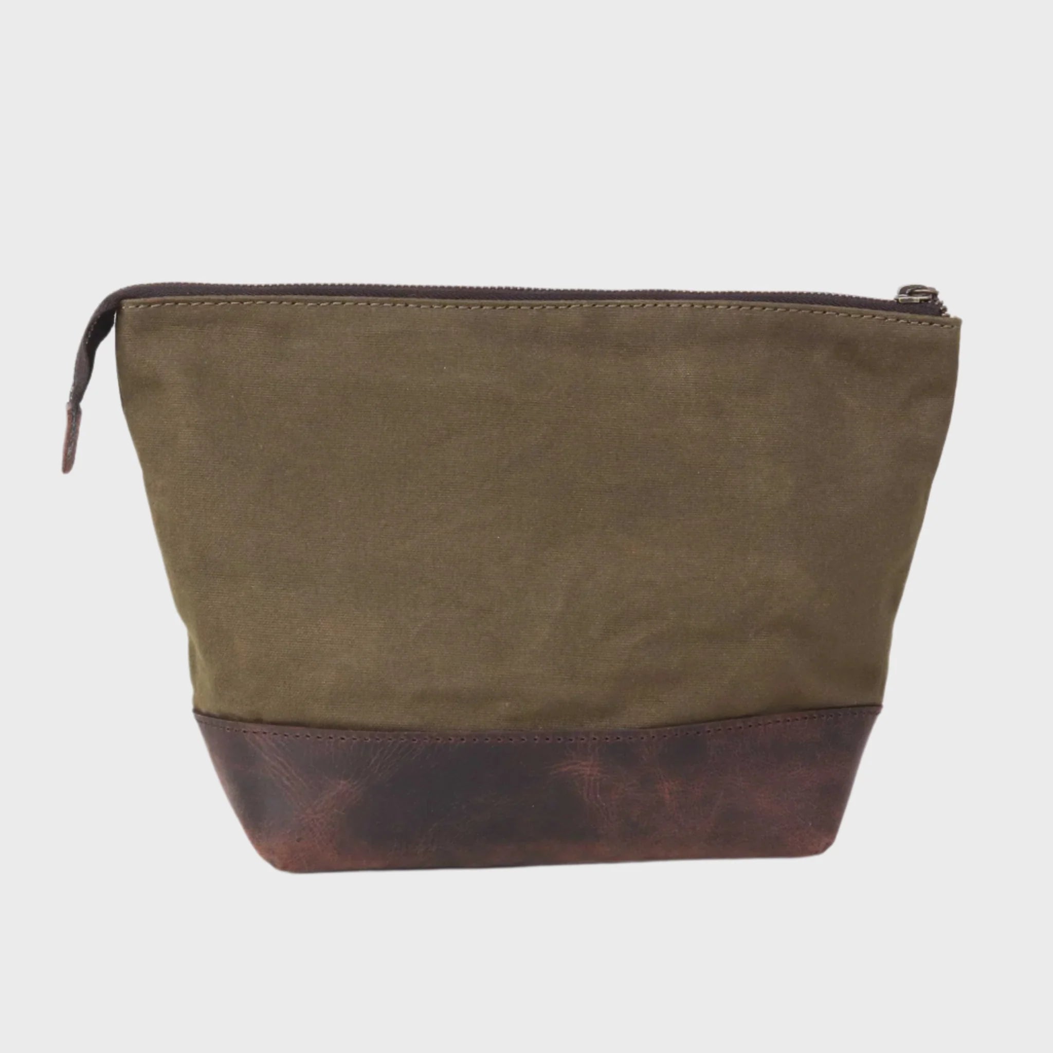 Waxed Canvas Triangle Washbag