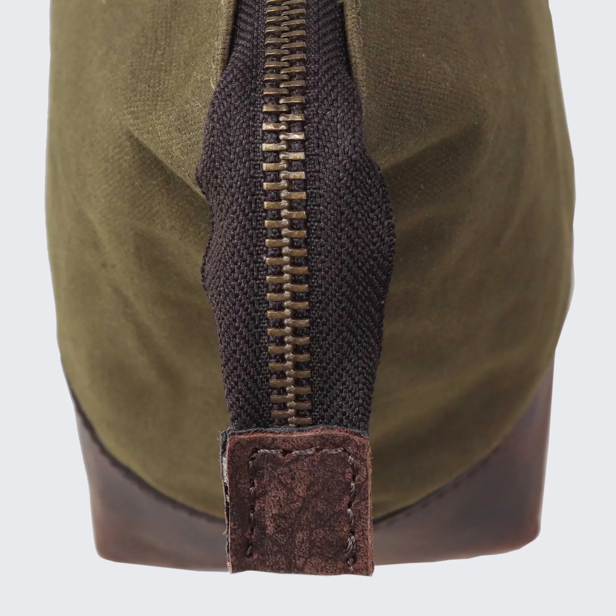 Waxed Canvas Triangle Washbag