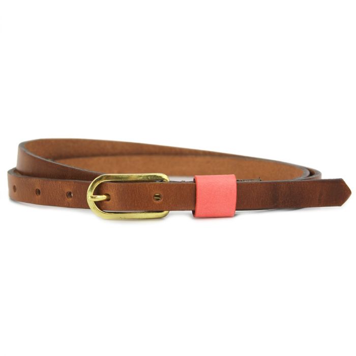 HARRIET LADIES' SKINNY LEATHER BELT