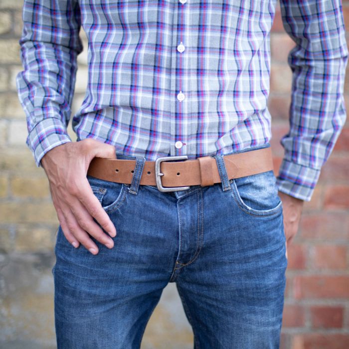 MARDEN VINTAGE LEATHER JEANS BELT