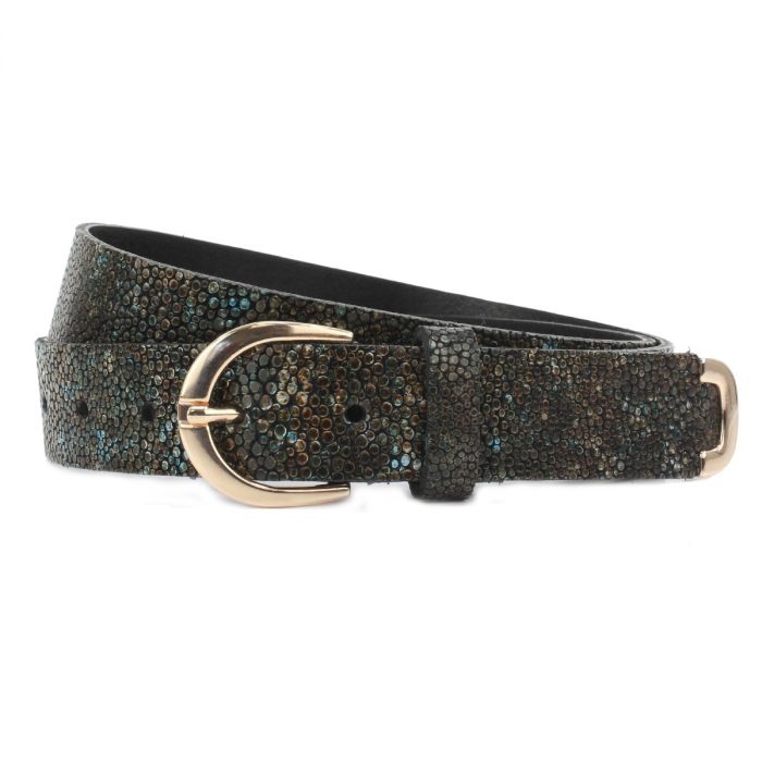 RUBY LADIES' REPTILE LEATHER BELT