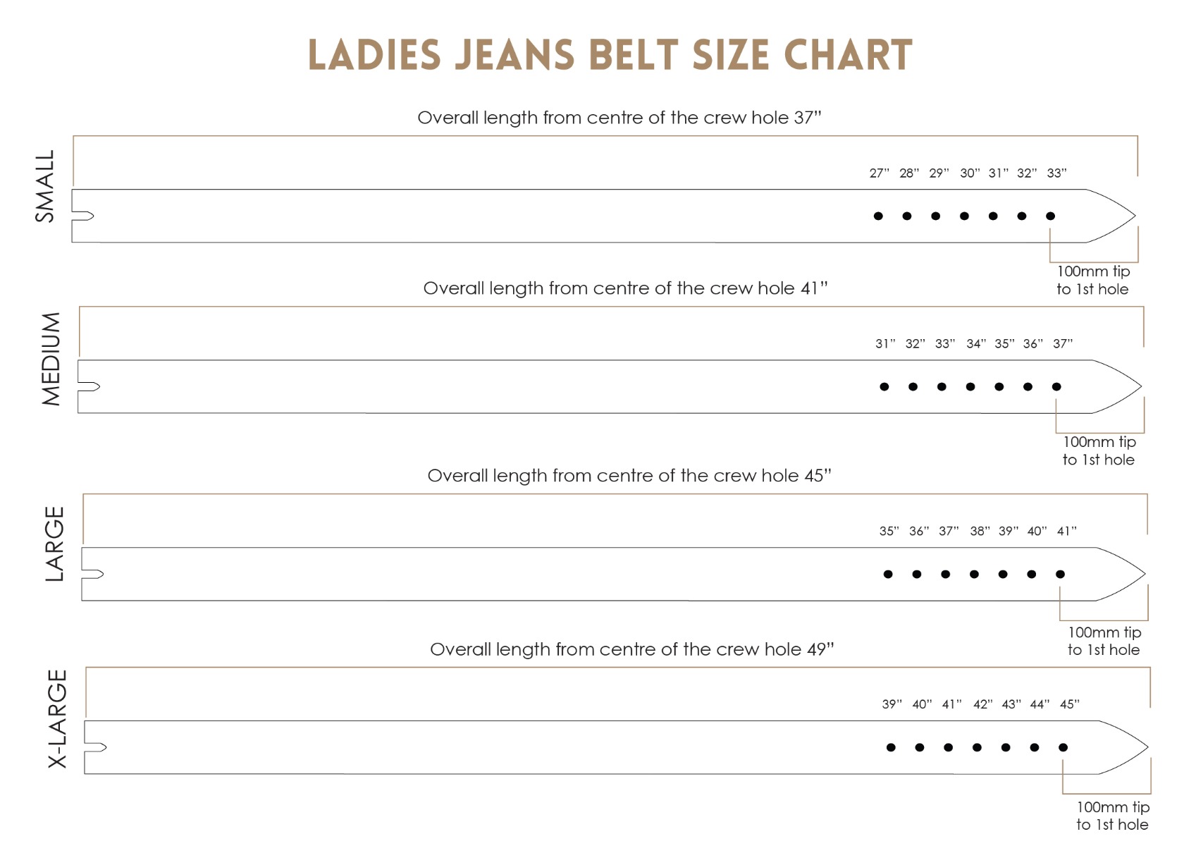 Belt Size Guide  Genuine Leather Guide - Women and Men's Belt